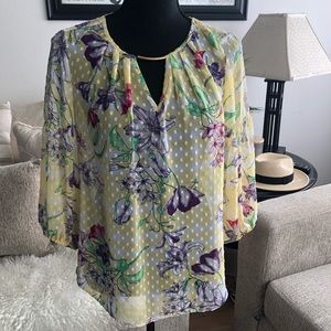 Liz Claiborne- Light Swiss Dot Blouse - PS